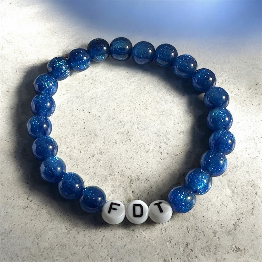 Anti Trump Democrat Beaded Bracelet